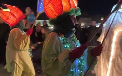 3 RØDE BLOMSTER FIGURER